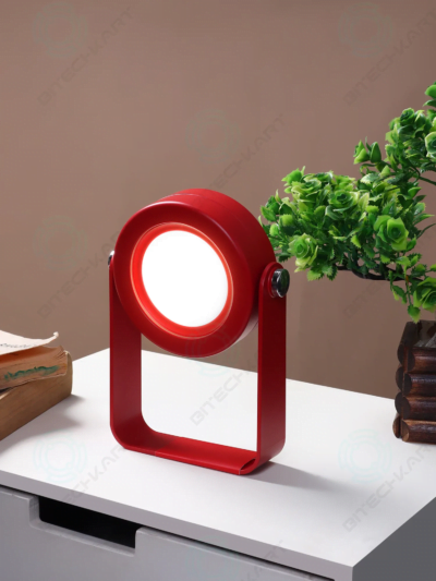 Table Lamp Touch Night Light - Portable Rechargeable LED Lantern Lamp Retractable, Touch Control 3 Intensity Levels Lights for Study Room,Desk,Kids Room,Office - Red - Image 5