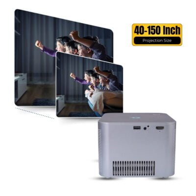 BIT520 Smart Projector,Full HD 1080p,150" Screen Size,2X Brightness, 10000 Lumens or 350 ASNI Lumens For Gaming, Netflix & more|Electronic Focus, Auto Keystone|Dual WiFi & BT|5 Watt Speaker - Image 7