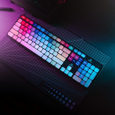 Wireless Keyboard and Mouse Combo with Chocolate Keycaps| 104 Keys |2.4 GHz |Multicolor Keys Fabricated with Nitrogen Setting Technology |DPI 1600 |Windows,MacOS,Laptop,PC,DOS,Linux |Black - Image 7