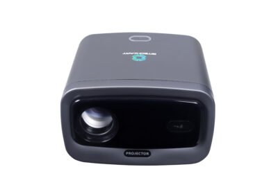 Bitechkart BIT650 Projector: 4K-1080P Full Hd, 9500 Lumens, WiFi 6, Bt 5.0, Android 11 with Play Store, 5W Speaker with Subwoofer, YouTube, Primevideo, Hotstar, Netflix, 180° Rotation-Grey