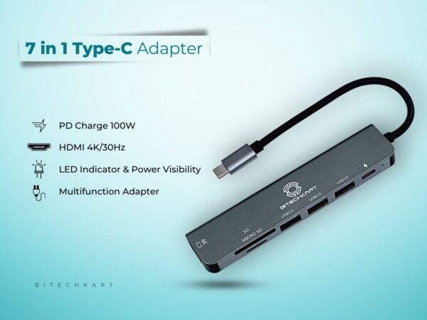 Bitechkart 7-in-1 USB-C Docking Station - Image 2