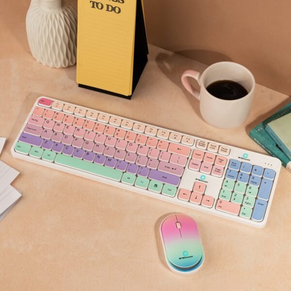 Bitechkart Wireless Keyboard Mouse Combo - White - Image 7