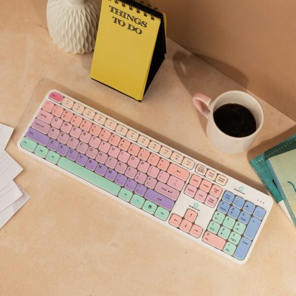 Bitechkart Wireless Keyboard Mouse Combo - White - Image 8