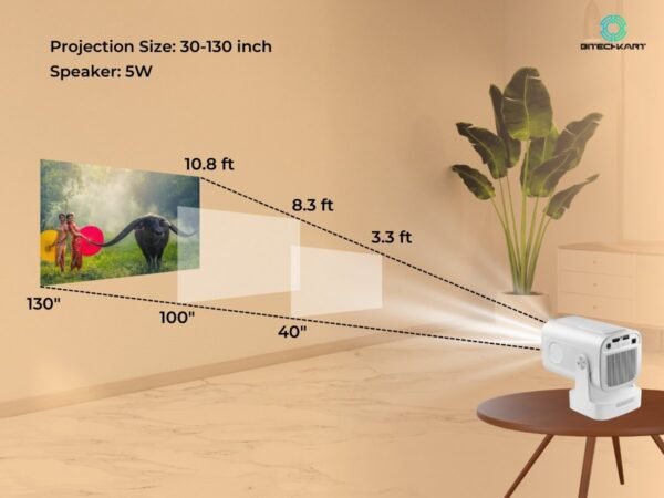 Bitechkart BIT480: 1080p Short Throw Projector - Image 4
