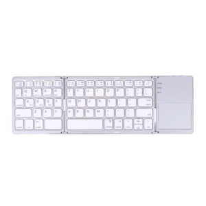 Bitechkart Folding BT Keyboard with Touchpad -Silver